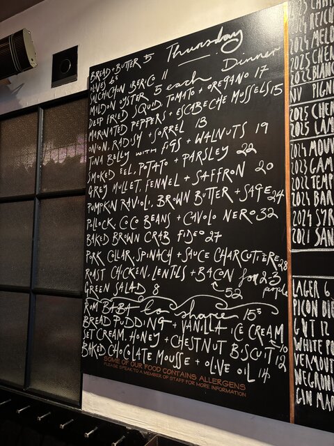 Current menu